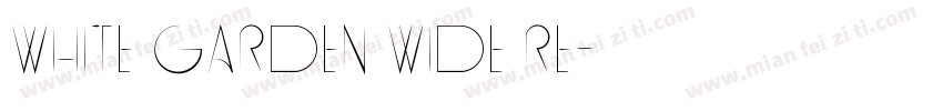 White Garden Wide Re字体转换